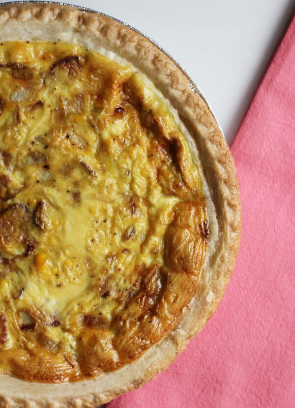 Dairy Free Quiche with Bacon and Onion - Milk Free Mom