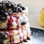 Milk Free Lemon Blueberry Pancake