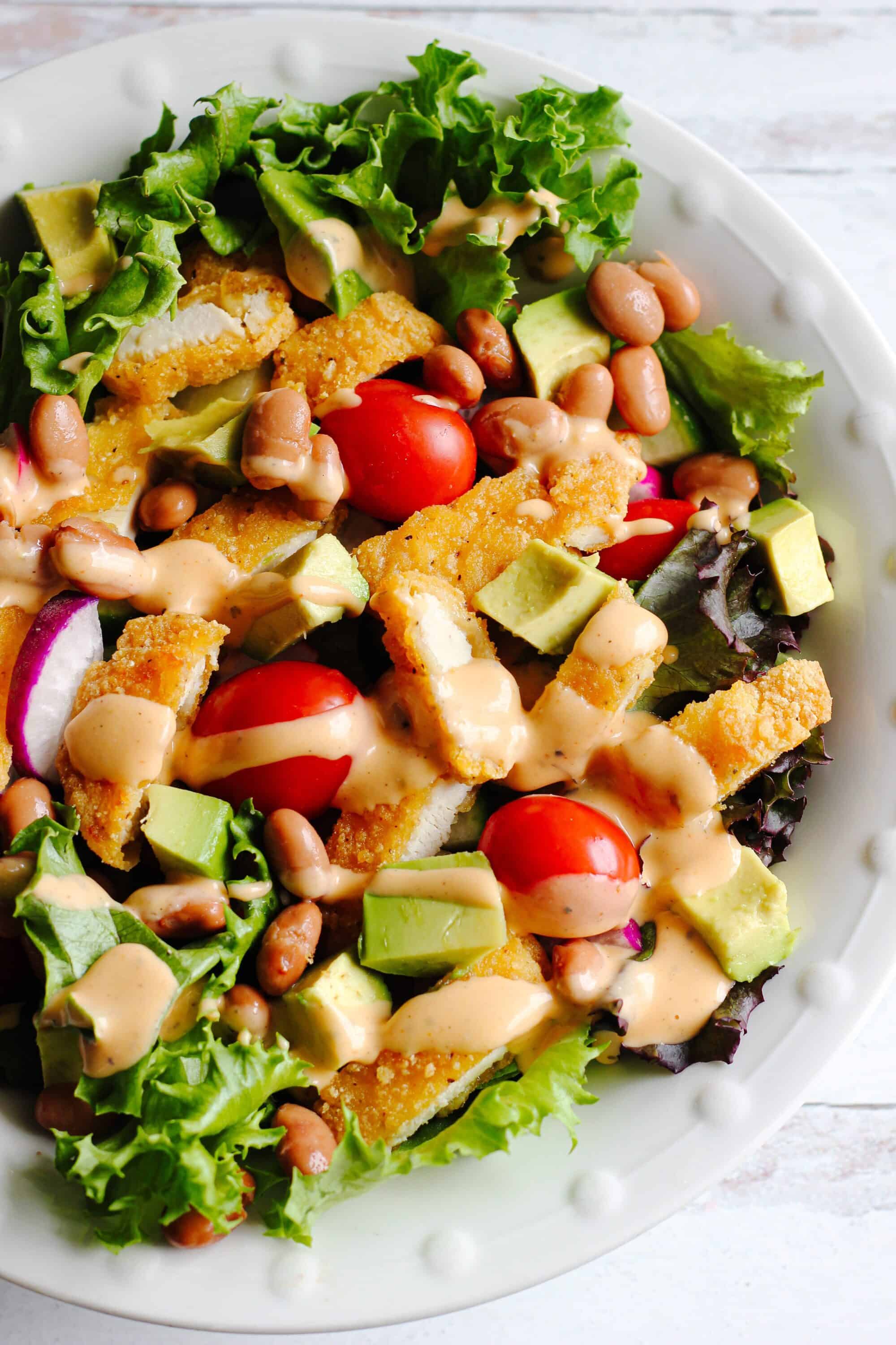 dairy free crispy chicken salad southwest