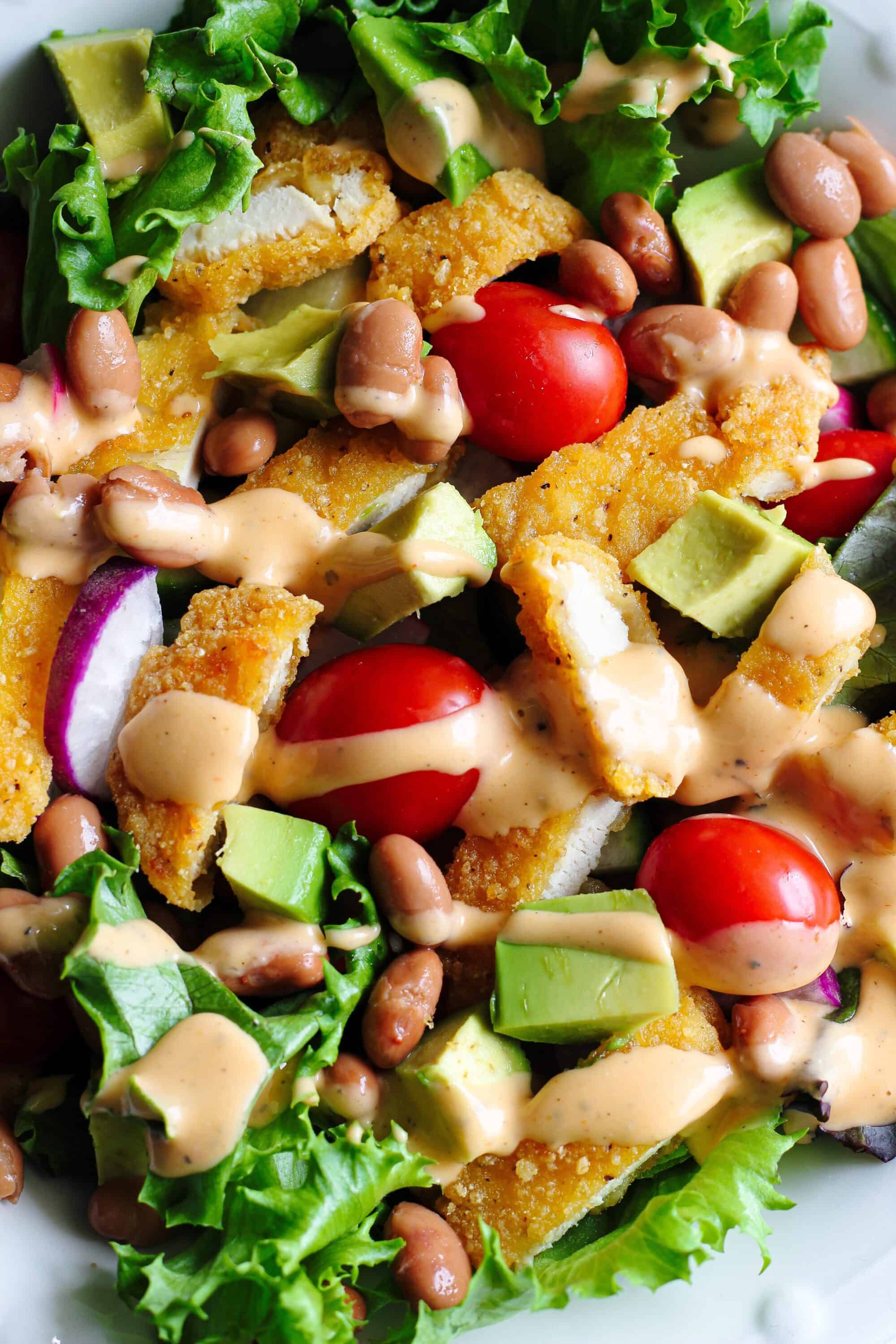 dairy free crispy chicken salad