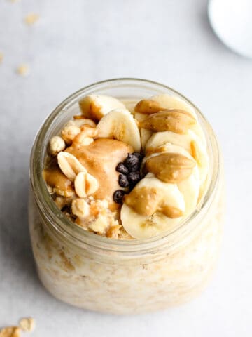 peanut butter overnight oats without chia