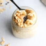 dairy free overnight peanut butter oats