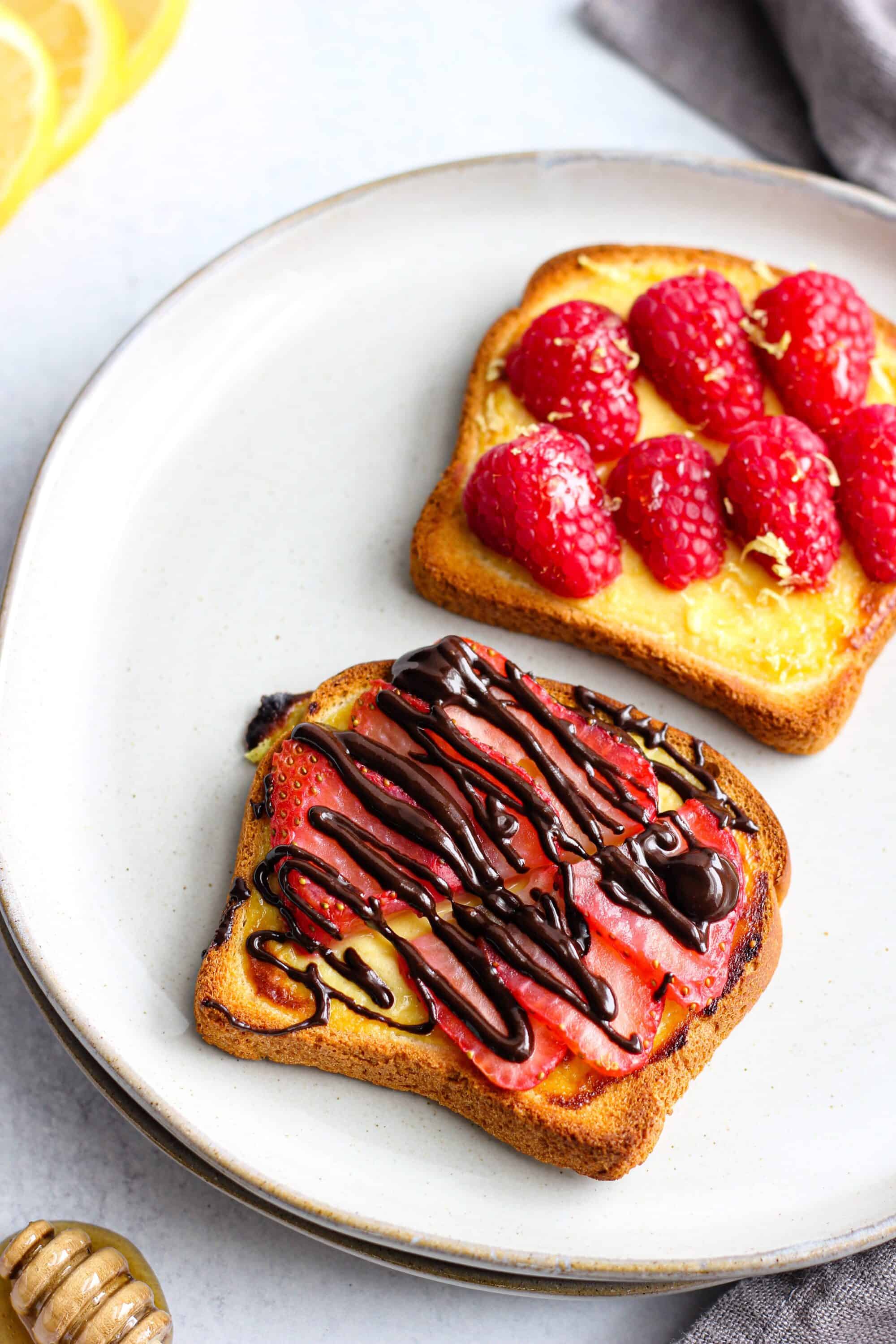 vegan gluten free custard toast