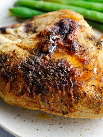 roasted bone-in split chicken breast