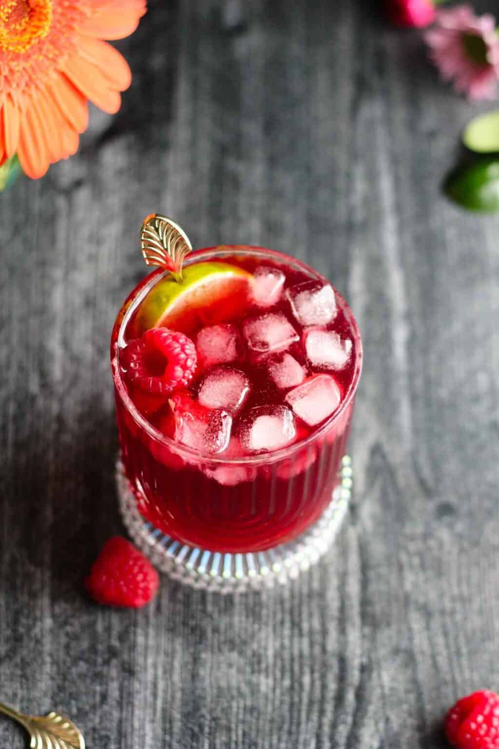 Hibiscus Raspberry Tea Raspberry Hibiscus Mocktail - Milk Free Mom