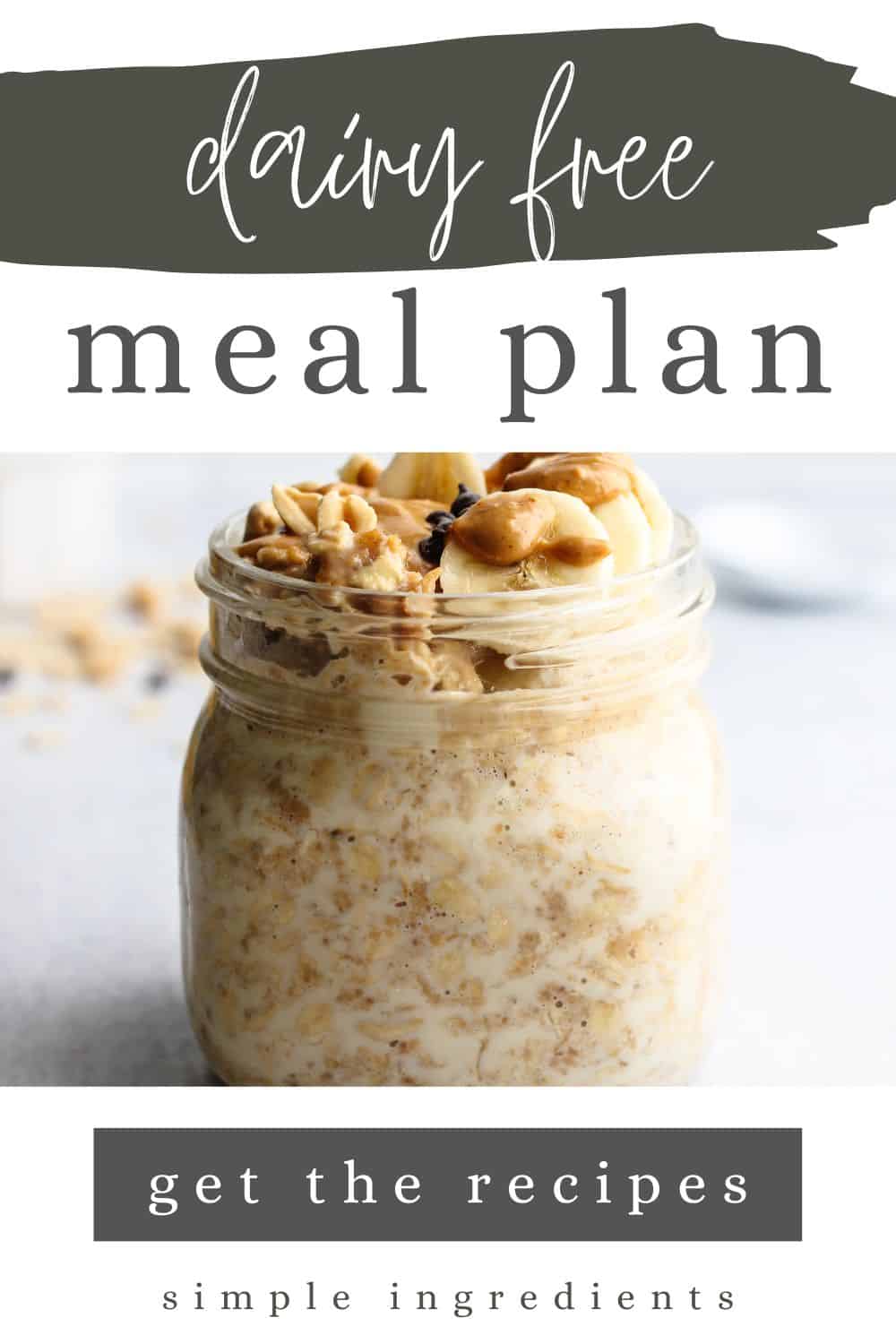 7-day dairy free meal plan