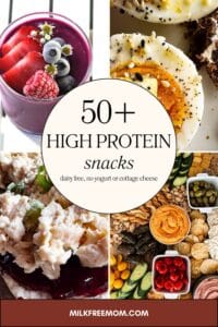 50+ Dairy-Free, Gluten-Free High Protein Snacks (No Yogurt or Cottage