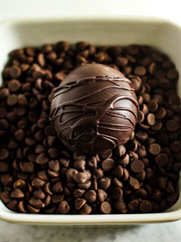 healthier chocolate covered peanut butter balls