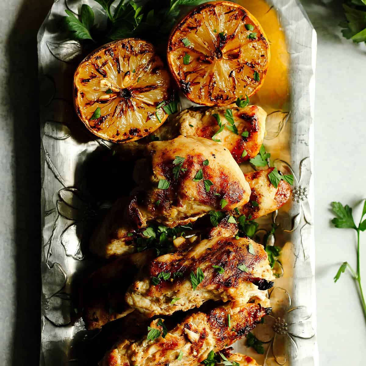 Simple Lemon Garlic Marinated Chicken - Milk Free Mom