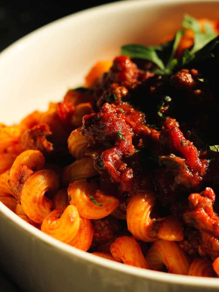 homemade meat sauce for pasta