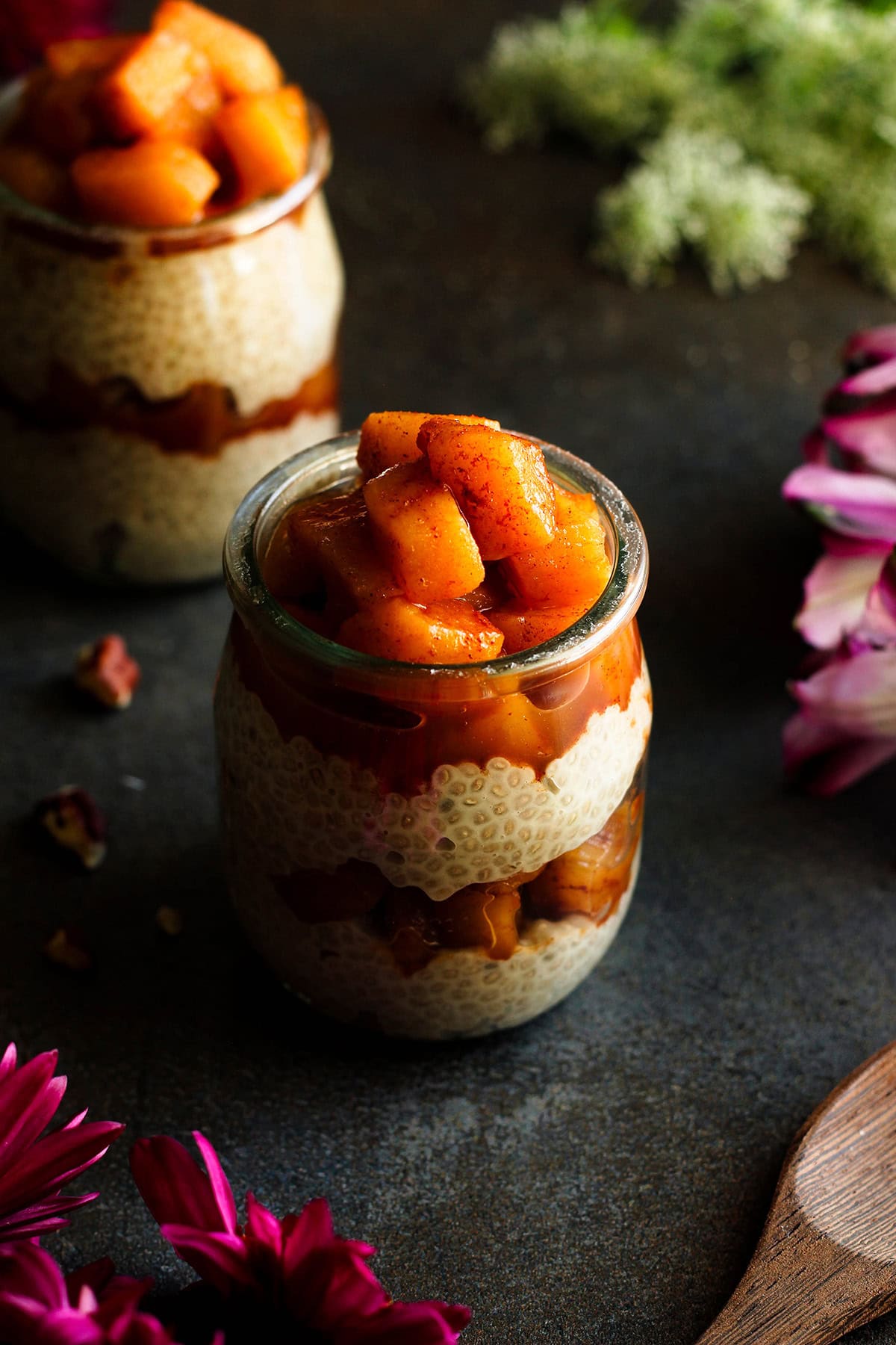 dairy free apple pie chia pudding