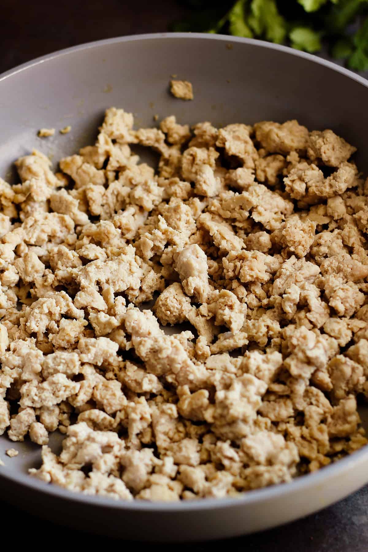 cooked ground chicken for tacos